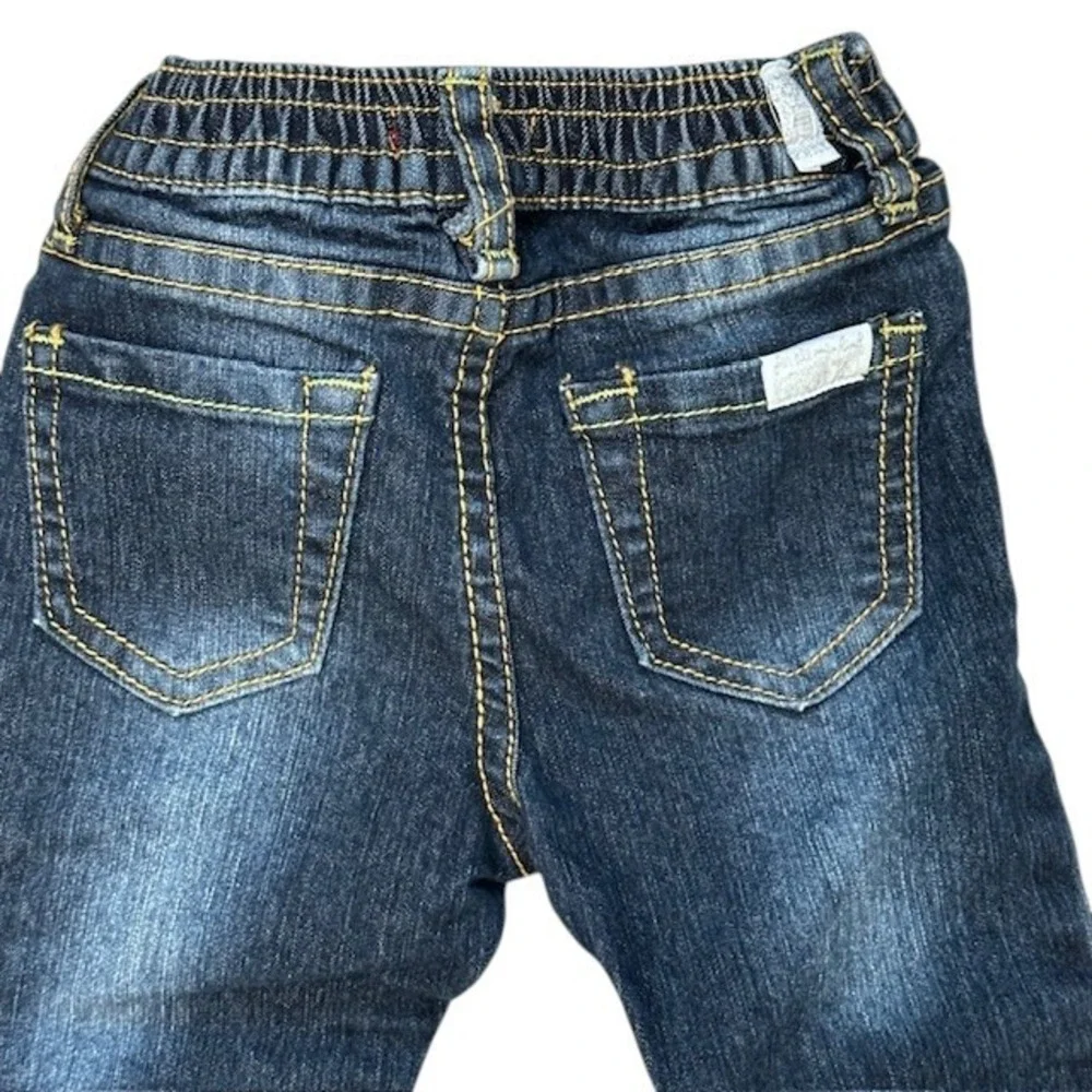 7 For All Mankind Kids Denim Jeans Dark Wash Snap‎ Button Closure 18M